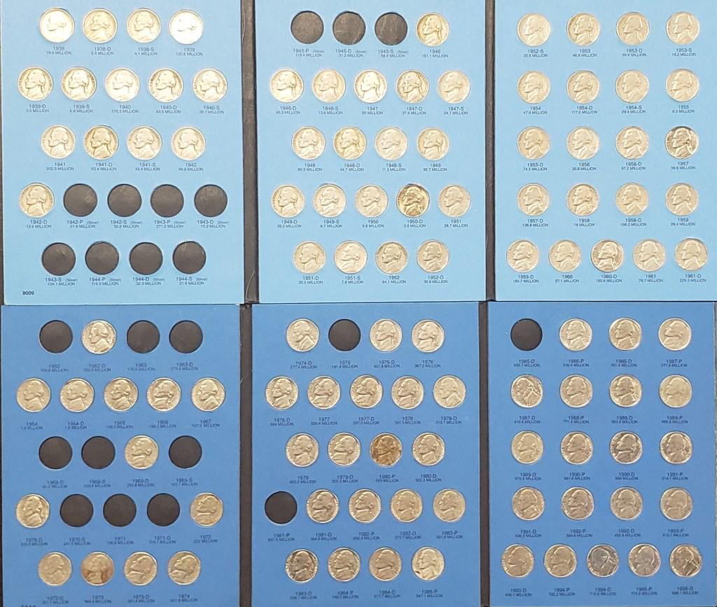 1938-1995 JEFFERSON NICKEL PARTIAL SET (1 of 3)