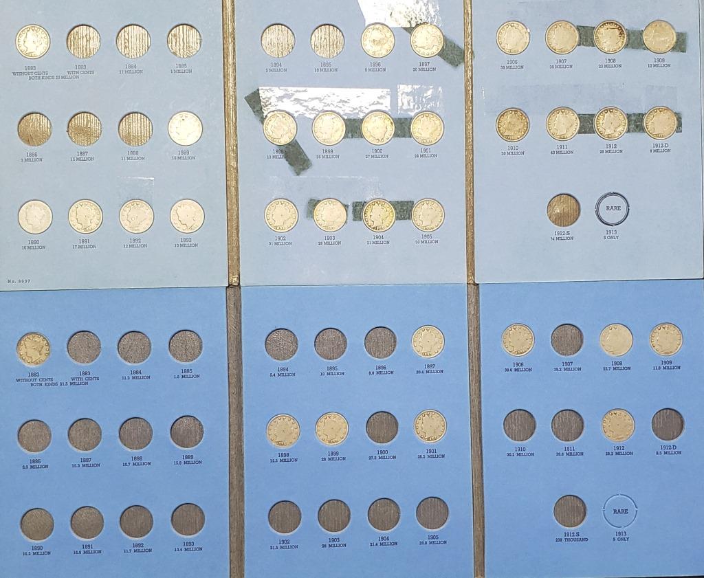 2-LIBERTY "V" NICKEL STARTER SETS (1 of 3)