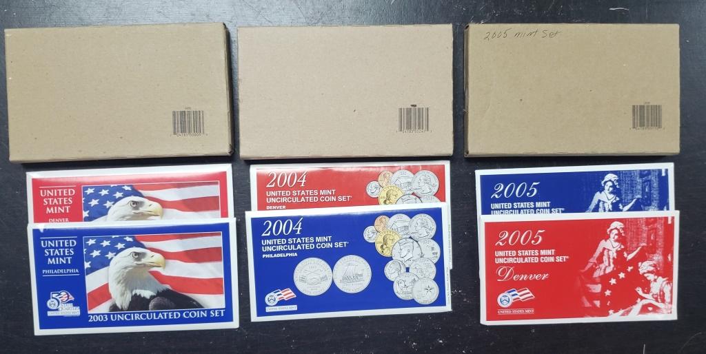 2003, 2004, 2005 U.S. MINT SETS (1 of 1)