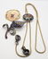 VINTAGE ENAMEL FLOWER JEWELRY LOT: - 3