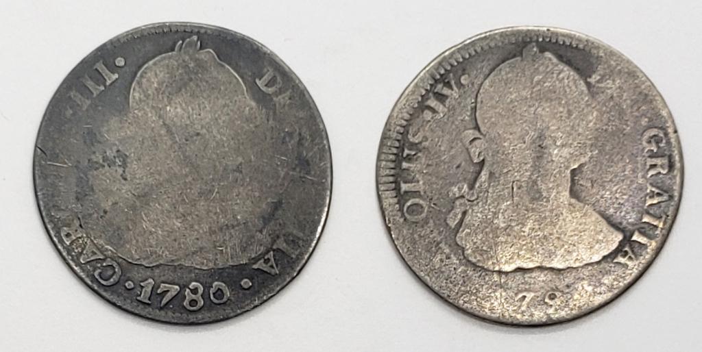 1780 & 179? CAROLUS III & IV DEI GRATIA (1 of 2)