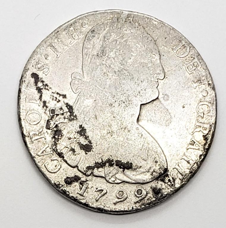 1799 8 REALES MEXICO SILVER COIN (1 of 2)