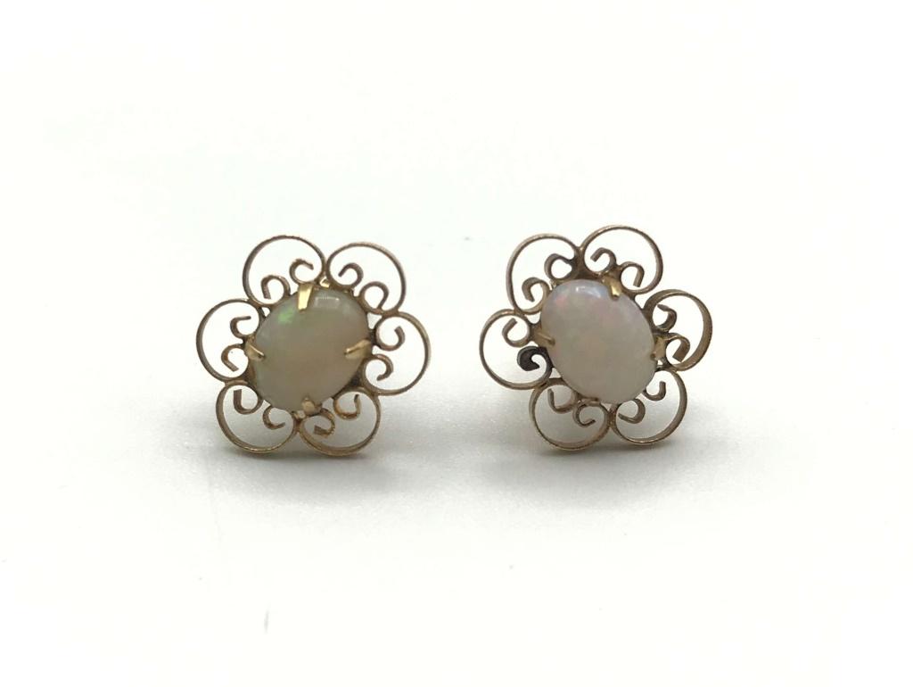 14K OPAL EARRINGS (1 of 2)