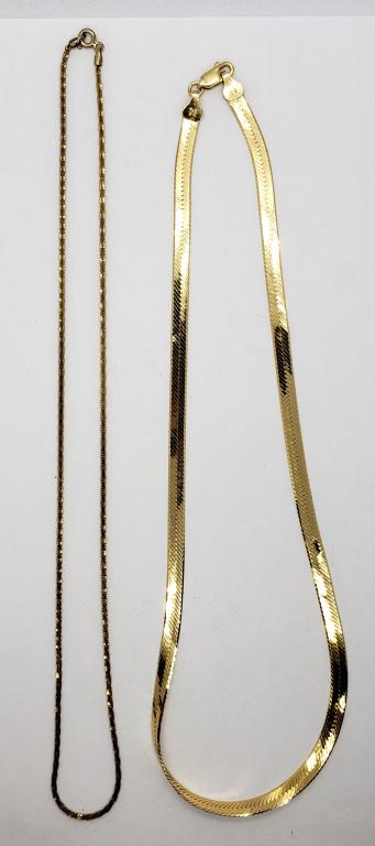 2-.925 ITALY GOLD TONED NECKLACES (1 of 5)
