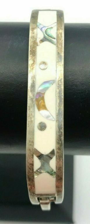 MEXICO ABALONE BRACELET: 9.3 DWT TOTAL