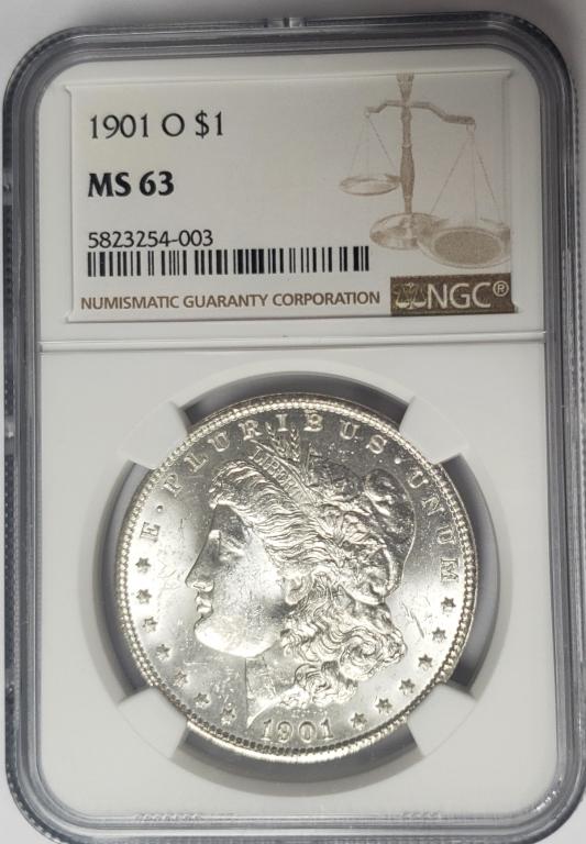 1901-O Morgan Silver Dollar $1 NGC MS63 (1 of 4)