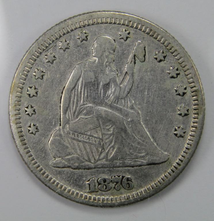 1876 SEATED QUARTER (1 of 2)