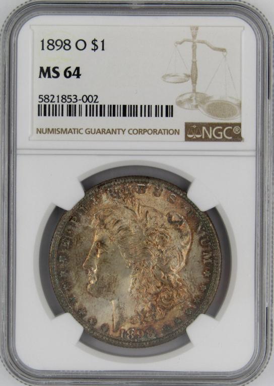 1898-O NGC MS64 MORGAN SILVER DOLLAR (1 of 4)