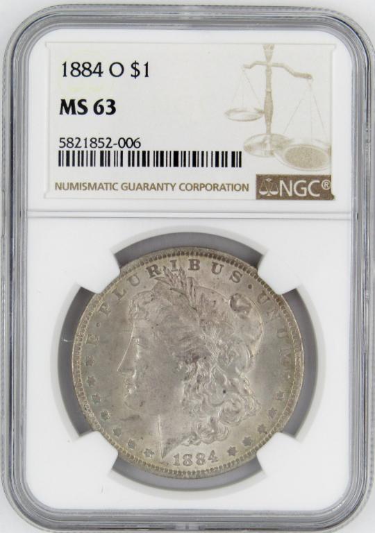 1884-O NGC MS63 MORGAN SILVER DOLLAR (1 of 4)