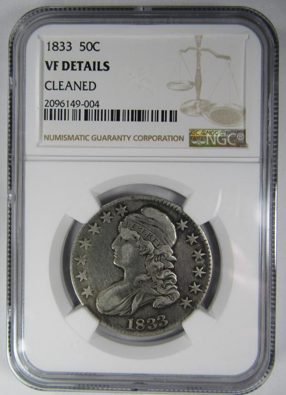 1833 BUST HALF DOLLAR NGC VF DETAILS (1 of 2)