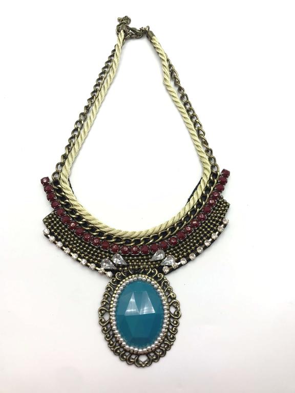 GORGEOUS ROPE STYLE NECKLACE WITH BLING (1 of 2)