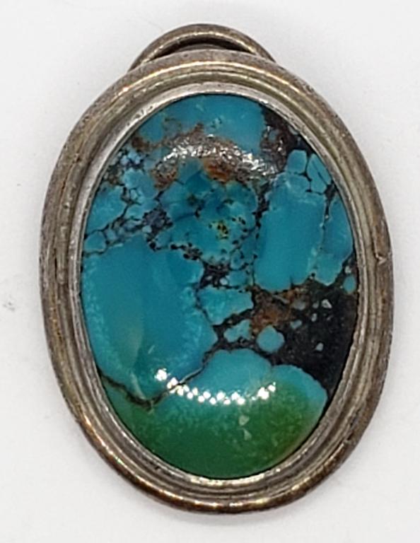 MEXICO STERLING CIRCULAR PENDANT WITH LARGE (1 of 5)