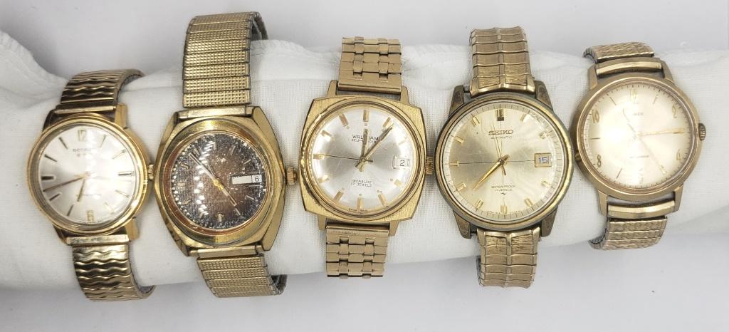 5-MENS VINTAGE WRIST WATCHES (1 of 9)