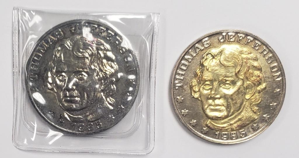 2-1985 THOMAS JEFFERSON DOUBLE EAGLE (1 of 2)
