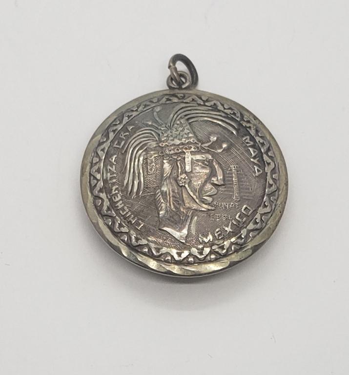 CHICHENITZA CRA MAYA MEXICO STERLING: PENDANT (3.9 DWT)