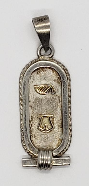 STERLING PENDANT w/GOLD ACCENTS (1 of 4)