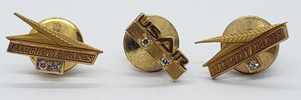 1/10 10k GOLD AIR LINE PINS (3) (1 of 3)