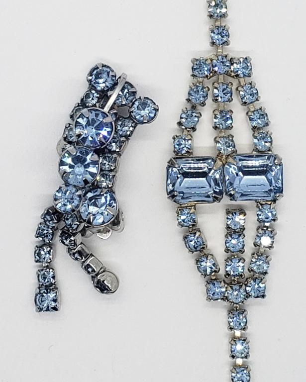 PERIWINKLE BLUE RHINESTONE BRACELET (1 of 4)