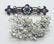 Vintage BSK Rhinestone And Aurora Borealis Brooch