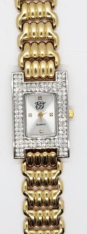 EJ Gold Tone Rhinestone Watch (1 of 5)