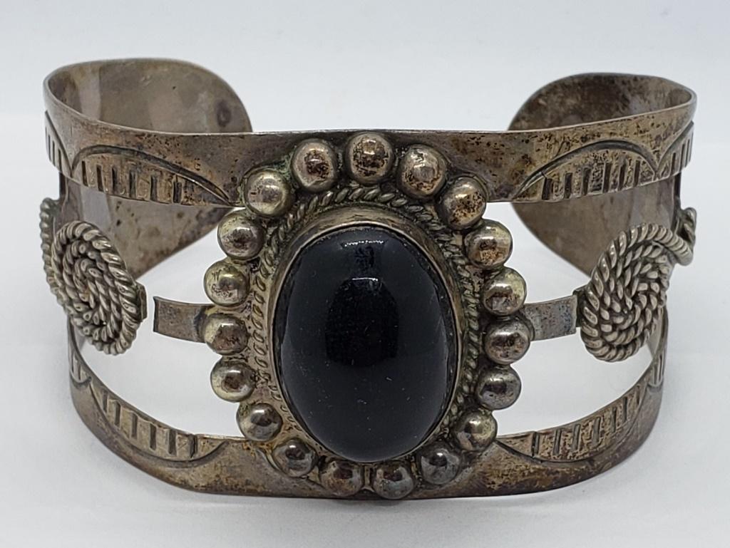 TAXCO 925 SOUTHWEST CUFF BRACELET (1 of 5)