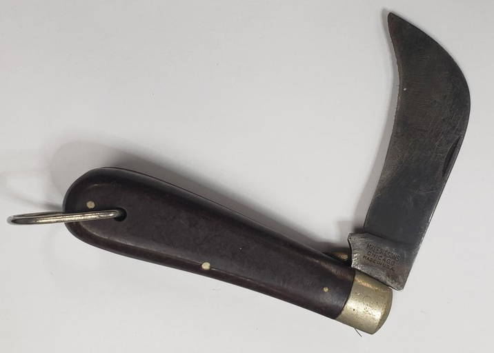 Vintage M Klein & Sons Hawkbill Pocket Knife