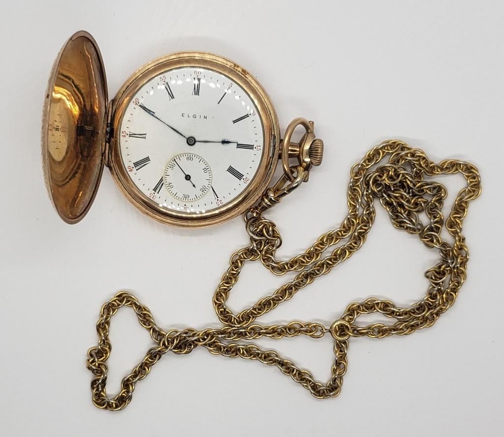 Stunning Antique Elgin Pocket Watch 17 Jewels
