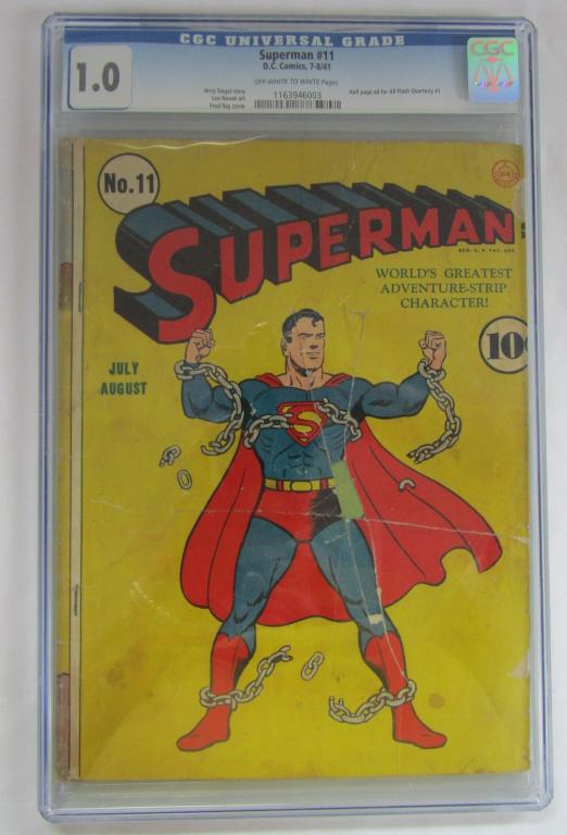Superman #11 DC Comics - Golden Age - CGC 1.0 - Ke (1 of 3)