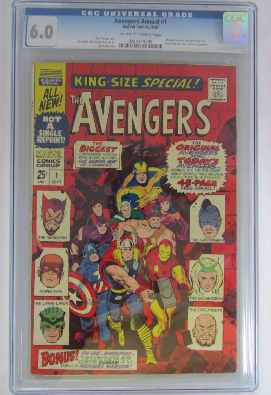 Marvel Avenegers Annual #1 - CGC 6.0 - King Size S (1 of 3)