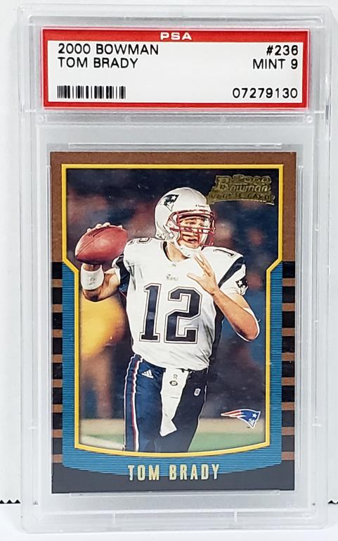 2000 Bowman Tom Brady ROOKIE PSA Mint 9 (1 of 2)