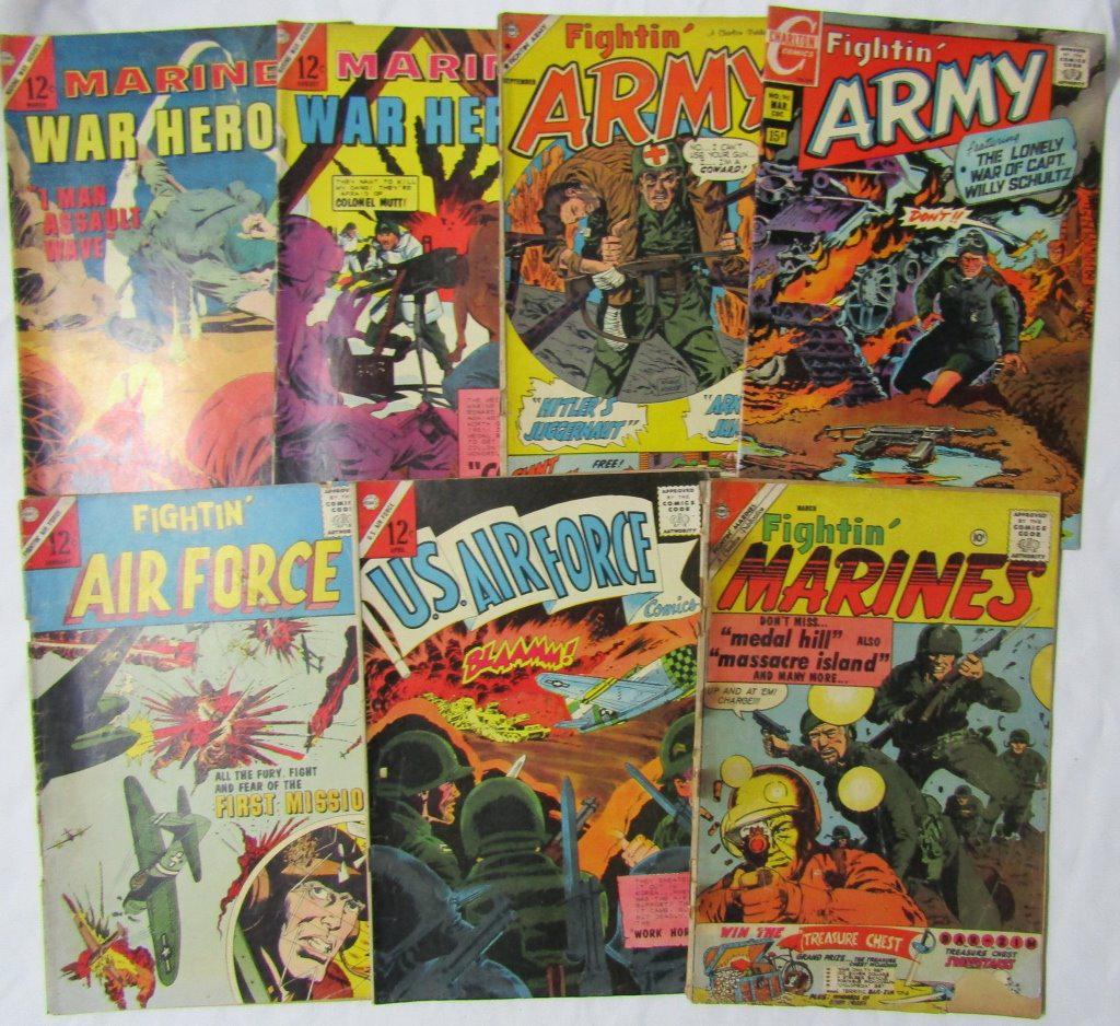7-VINTAGE WAR COMICS: FIGHTIN' MARINES (1 of 6)