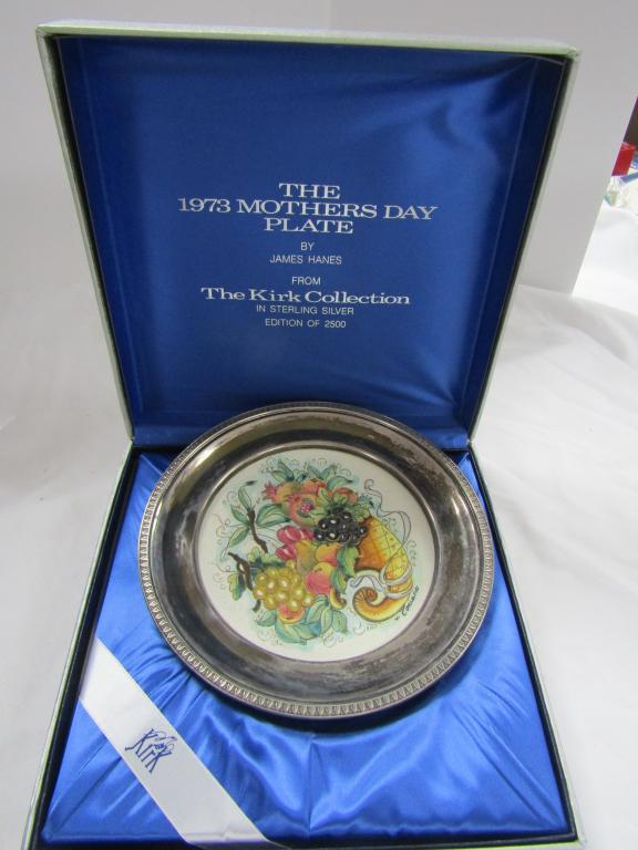 STERLING PLATE 1973 MOTHERS DAY PLATE (1 of 4)