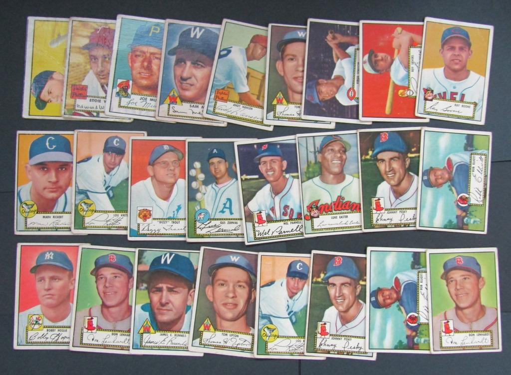 25 1952 TOPPS BASEBALL CARDS (1 of 6)