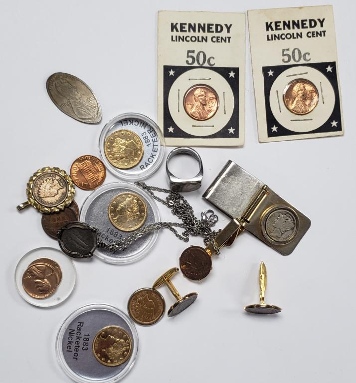 U.S. COIN JEWELRY LOT: MERCURY DIME (1 of 2)