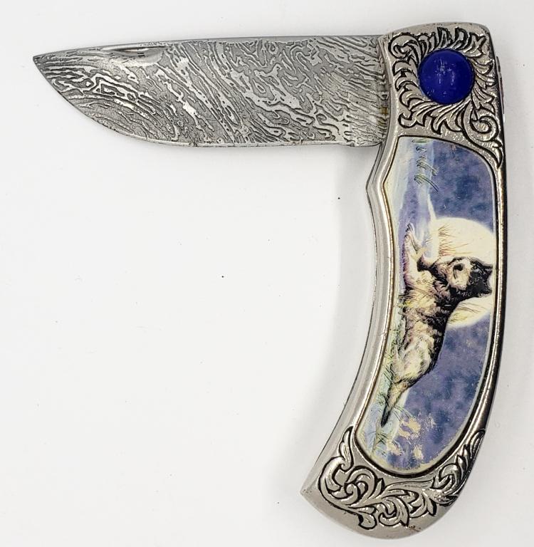 KING STONE WOLF POCKET KNIFE (1 of 2)