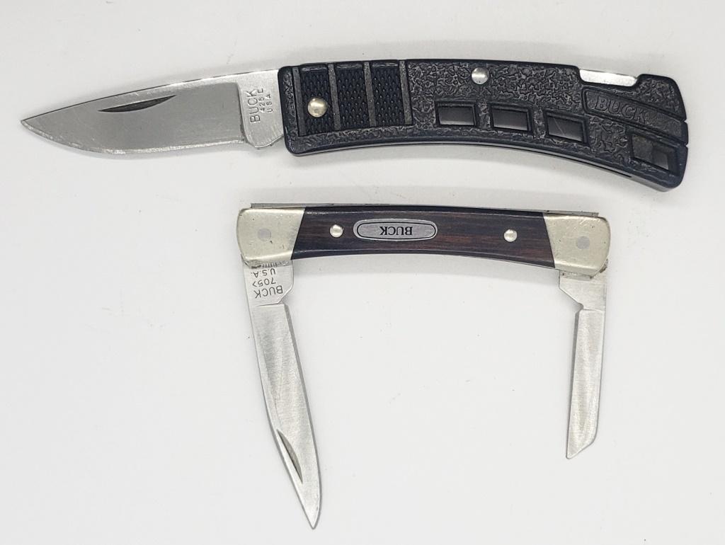 2 Small BUCK Knives - 705 & 425 (1 of 4)
