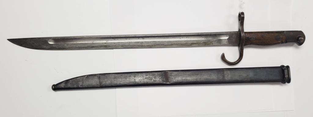 WWII Japanese Arasaka Type 30 Bayonet W/Scabbard: In very good condition! Needs a light cleaning. From The Tokyo Hohei Kosho Arsenal.