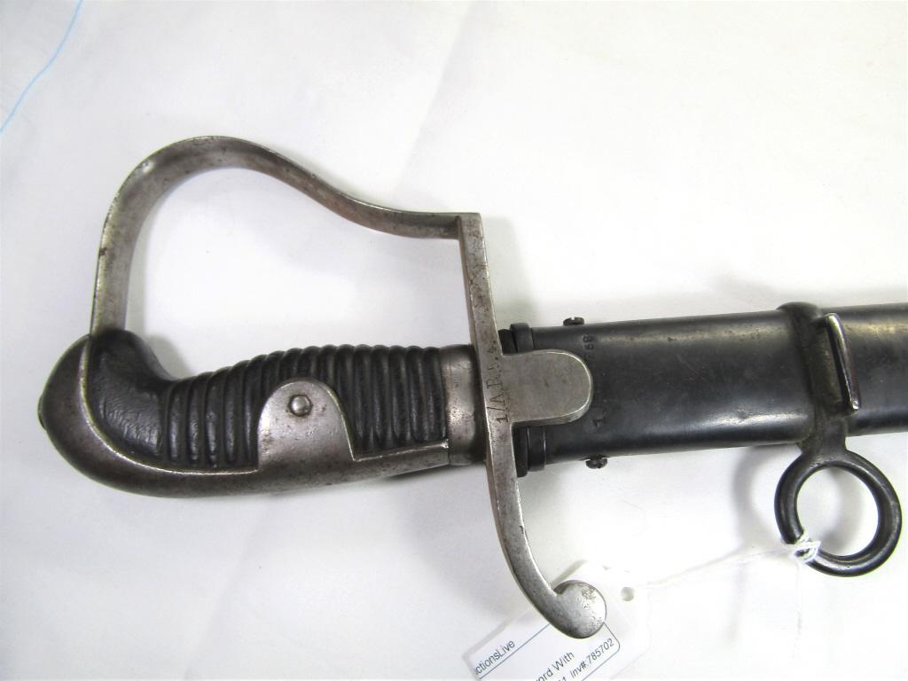 WWI German Artillery Officers Sword With Scabbard! (1 of 17)