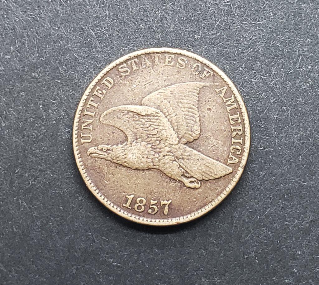 1857 FLYING EAGLE CENT XF (1 of 2)