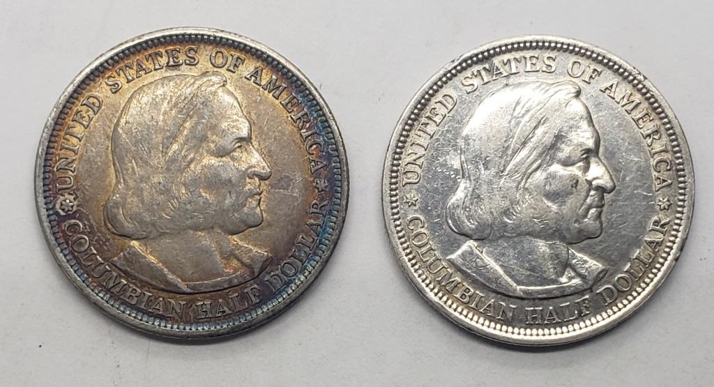 (2) 1893 COLUMBIAN HALF DOLLARS (1 of 2)