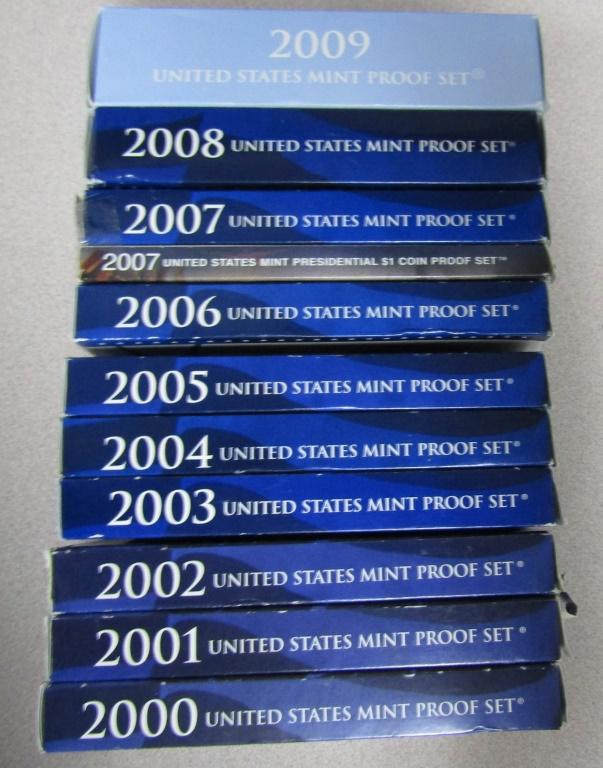 2000-2009 US PROOF SETS (1 of 1)