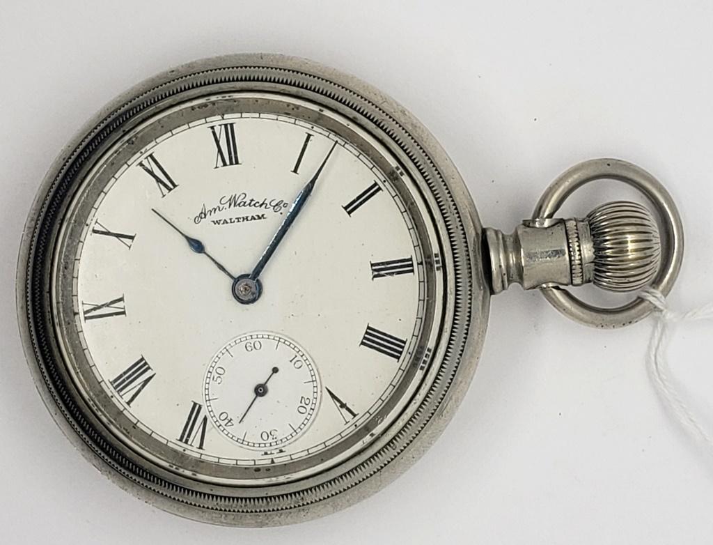 Antique American Watch Co Waltham Pocket Watch: Grade No. 3, 15 Jewels, Size 18, Lever Set, Serial No. 3459172, Made 1888. Runs Fine!