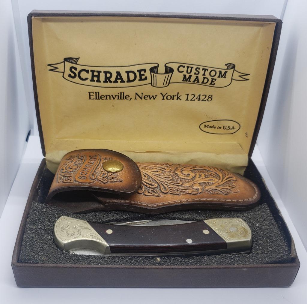 Vintage Schrade Custom Made Lock-Back Hunting Knif (1 of 6)