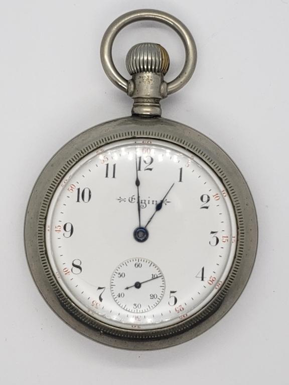 Antique Elgin Pocket Watch - Grade 208 7 Jewels Si (1 of 5)
