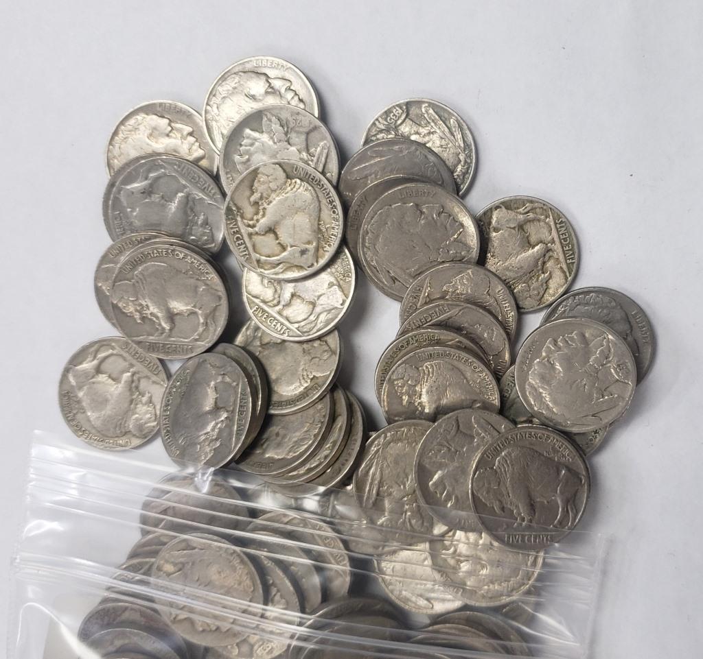 200-BUFFALO NICKELS FULL DATES (1 of 2)