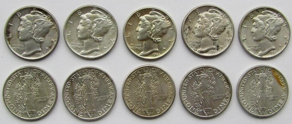 10 - 1941 MERCURY DIMES AU/BU (1 of 1)
