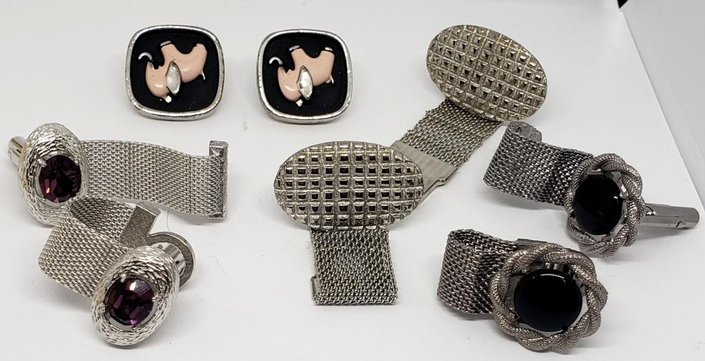 (4) MENS FASHION CUFF LINKS (1 of 2)