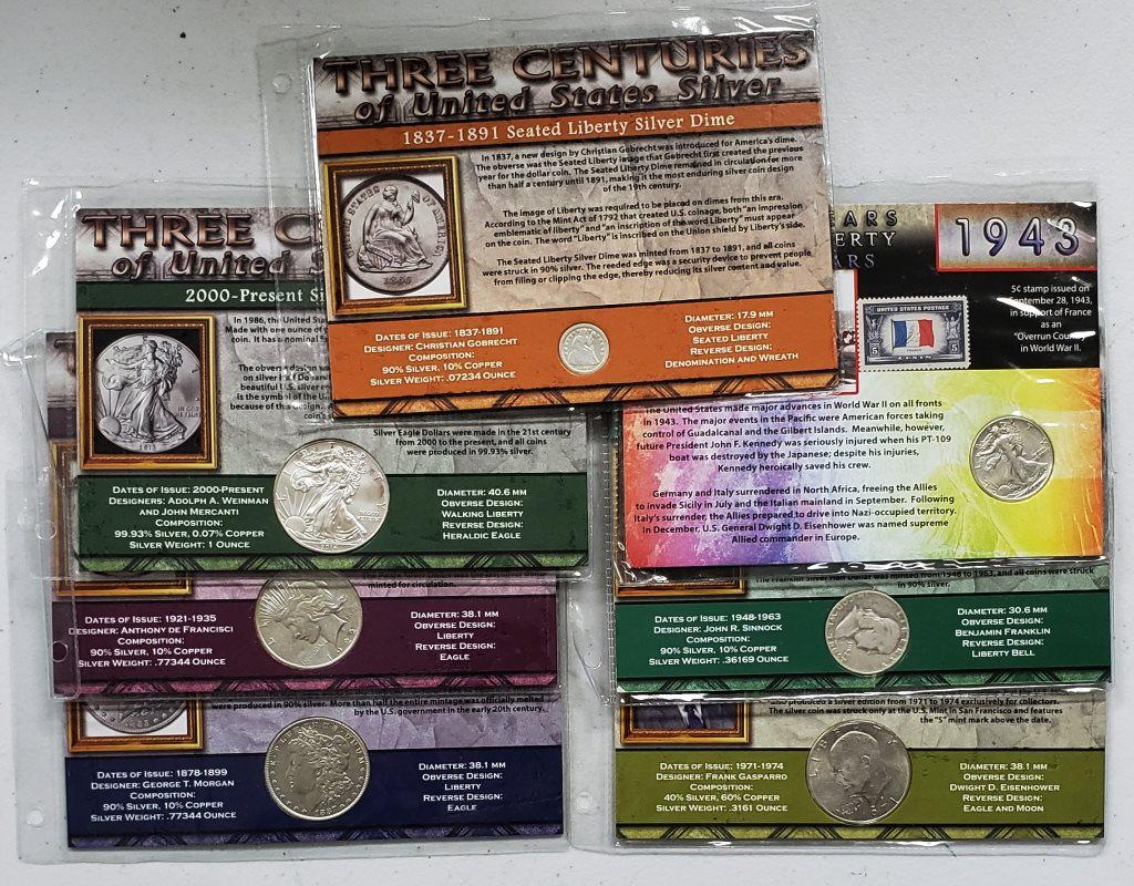 THREE CENTURIES of U.S. SILVER COINS (1 of 9)