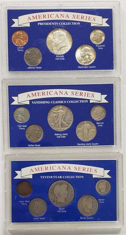 (3) AMERICANA SERIES PRESIDENTS, YESTERYEAR & (1 of 2)