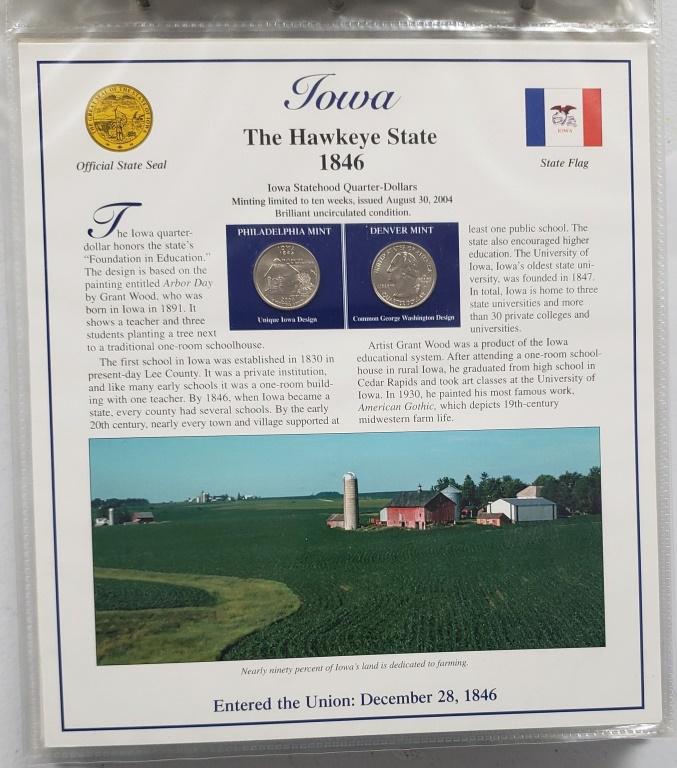 POSTAL COMMEM SOCIETY STATEHOOD QTR SET (1 of 6)